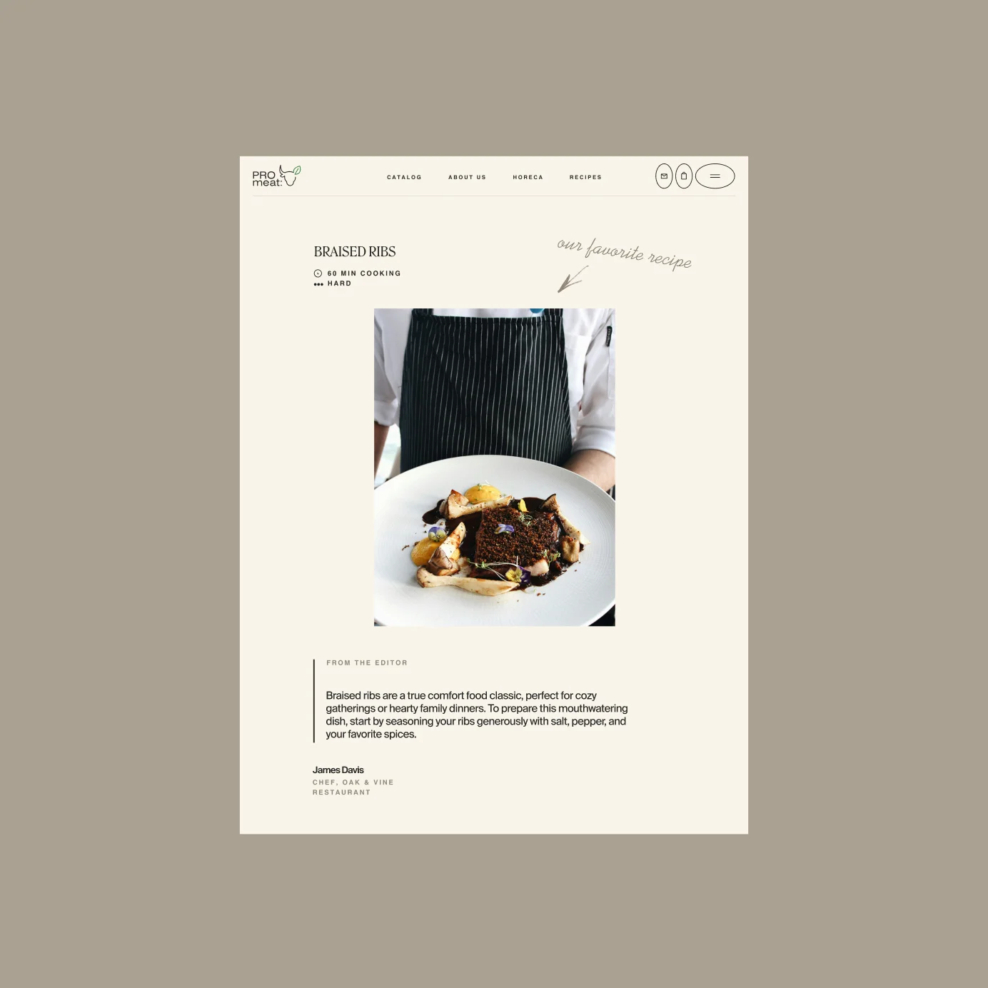 Stylish Design for a Meat Brand — Chipsa